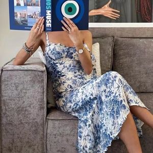 Reformation Nikita Floral Midi Dress - Pompadour